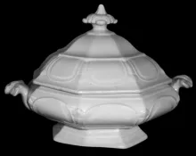 Atlantic Shape | Samuel Alcock & Co. | Vegetable Tureen Base and Lid | Item | 002