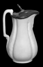 Ball and Stick | James Edwards & Son | Syrup Pitcher with Metal Lid | Item | 001