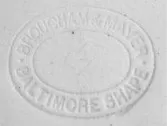 Baltimore Shape | Brougham & Mayer | Plate | Mark | 002