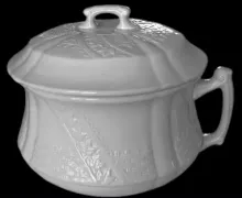 Basketweave with Band and Ribs | Arthur J. Wilkinson (Late Richard Alcock) | Chamber Pot Base and Lid | Item | 001