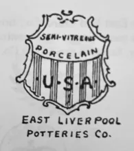 Basketweave with Band and Ribs | East Liverpool Pottery Co. | Wash Basin | MarkDrw | 008