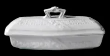 Basketweave with Band | Alfred Meakin | Brush Tray Base and Lid | Item | 001