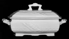 Basketweave with Band_Alfred Meakin_Vegetable Tureen Base and Lid_Item_001