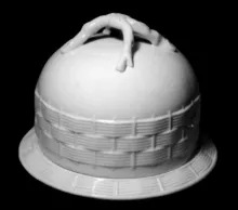 Basketweave | John Moses & Co. | Cheese Dish Dome and Underplate | Item | 001