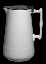 Basketweave | Unspecified | Syrup Pitcher with Metal Lid | Item | 001