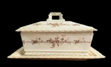 Belmont Shape | Mercer Pottery Co. | Sauce or Soup Tureen Base, Lid, and Underplate | DecItem | 001
