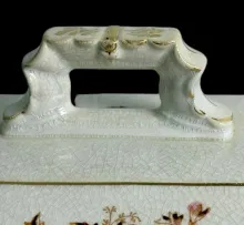 Belmont Shape | Mercer Pottery Co. | Sauce or Soup Tureen Base, Lid, and Underplate | Finial | 002