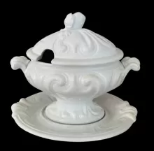 Berlin Swirl | Mayer Bros. & Elliot | Sauce or Soup Tureen Base, Lid, and Underplate | Item | 001