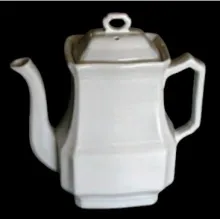 Block Optic | J. & G. Meakin | Teapot or Coffee Pot Base and Lid | Item | 001