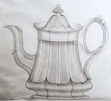 Boote 1851_T. & R. Boote (& Co.)_Teapot or Coffee Pot Base and Lid_KewDrw_005