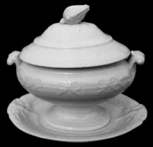 Bow Knot | J. & G. Meakin | Sauce or Soup Tureen Base, Lid, and Underplate | Item | 001