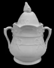 Bow Knot | J. & G. Meakin | Sugar Bowl with Lid | Item | 001
