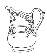 Bow Knot | J. & G. Meakin | Table Pitcher | ItemDrw | 001