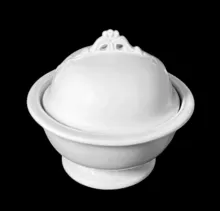 Bow and Tassel | Burgess & Goddard (Importers) | Butter Dish with Lid | Item | 001