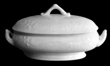 Budded Vine | J. & G. Meakin | Vegetable Tureen Base and Lid | Item | 002