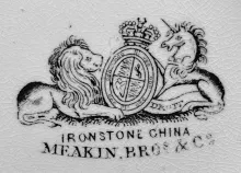 Budded Vine | Meakin Bros. (& Co.) | Sugar Bowl with Lid | Mark | 002