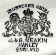 Cable Shape (Cable and Bar) | J. & G. Meakin | Relish Dish | Mark | 004