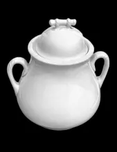 Cable Shape (Cable and Bar) | J. & G. Meakin | Sugar Bowl with Lid | Item | 001