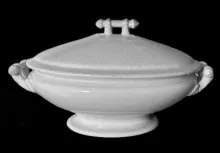 Cable and Bar | East Trenton Pottery Co. | Vegetable Tureen Base and Lid | Item | 001