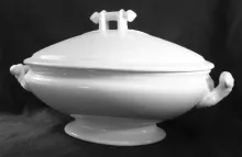 Cable and Bar_William Brunt Pottery Co._Vegetable Tureen Base and Lid_Item_001