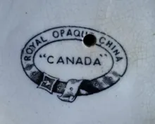 Canada | Clementson Bros. | Brush Vase and Underplate | Mark | 003