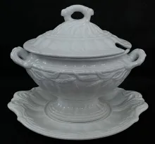 Ceres Shape_Elsmore & Forster_Sauce or Soup Tureen Base, Lid, and Underplate_Item_002