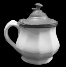 Chinese Shape | Unspecified | Mustard Pot Base and Lid | Item | 001