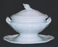 Citron Shape_Joseph Clementson_Sauce or Soup Tureen Base, Lid, and Underplate_Item_001