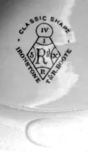 Classic Shape | T. & R. Boote (& Co.) | Sauce or Soup Tureen Base, Lid, Underplate, and Ladle | Mark | 005