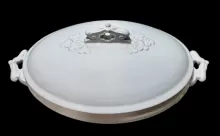 Clover | Cockson & Seddon | Vegetable Tureen Base and Lid | Finial | 002