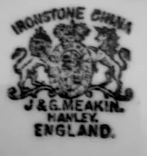 Crown (Chain of Tulips) | J. & G. Meakin | Waste or Slop Jar with Lid | Mark | 004