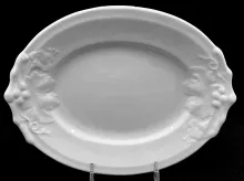 Draped Leaf with Berries_James Edwards & Son_Sauce or Soup Tureen Underplate_Item_001