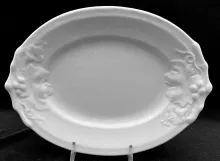 Draped Leaf with Berries | James Edwards & Son | Sauce or Soup Tureen Underplate | Item | 002