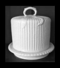 Ear of Corn | J. & M. P. Bell | Cheese Dish Dome and Underplate | Item | 001