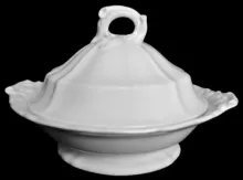 Early Swirl | Frances Morley (& Co.) | Vegetable Tureen Base and Lid | Item | 001