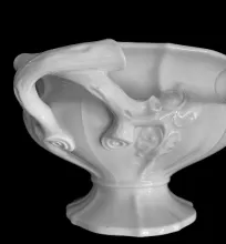 Early Swirl | Francis Morley (& Co.) | Compote on Tall Pedestal | Handle | 003