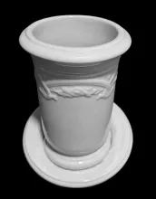 Erie Shape (Sharon Arch) | J. Wedgwood | Brush Vase and Underplate | Item | 001
