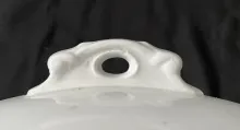 Fish Hook | Alfred Meakin | Vegetable Tureen Base and Lid | Finial | 002