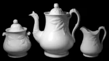 Flora (Bordered Gooseberry) | Wedgwood & Co. | Partial Tea Set | Item | 001