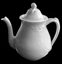 Flora Shape_John Alcock_Teapot or Coffee Pot Base and Lid_Item_001