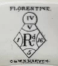 Florentine | C. & W. K. Harvey | Gravy Boat | Mark | 003