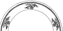 Flower Sprig with Chain_Unspecified_Plate_EmbossingDrw_001