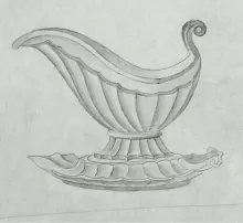Fluted Double Swirl_James Edwards_Gravy Boat and Underplate_KewDrw_001