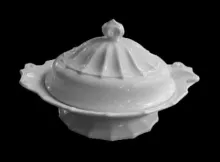 Fluted Double Swirl | James Edwards | Vegetable Tureen Base and Lid | Item | 001