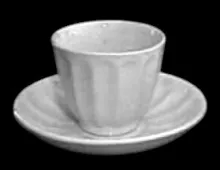 Fluted Hops | J. W. Pankhurst (& Co.) | Handleless Cup and Saucer | Item | 001