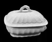 Fluted Panels | J. Wedgwood | Soap Box Base and Lid | Item | 002