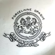 Forget-Me-Not | S. Bridgwood & Son | Vegetable Tureen Base and Lid | Mark | 003