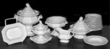 Framed Leaf | J. W. Pankhurst (& Co.) | Child's or Toy Dinner Set or Pieces | Collection | 001