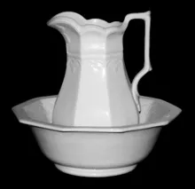 Framed Leaf | J. W. Pankhurst (& Co.) | Ewer and Wash Basin | Item | 001