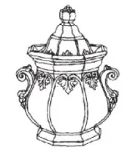 Framed Leaf | J. W. Pankhurst (& Co.) | Sugar Bowl with Lid | ItemDrw | 001
